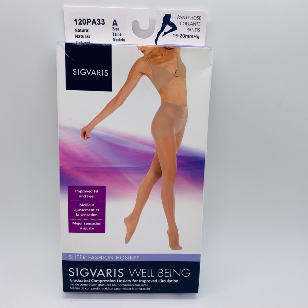 NWT Sigvaris Well Being Pantyhose Size A 120PA33